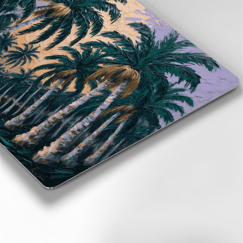 Art mural en métal Botanical Coconut Palm, H 12 po x l 18 po