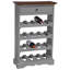 Wine Rack Solid Mahogany Wood 55x23x85 cm