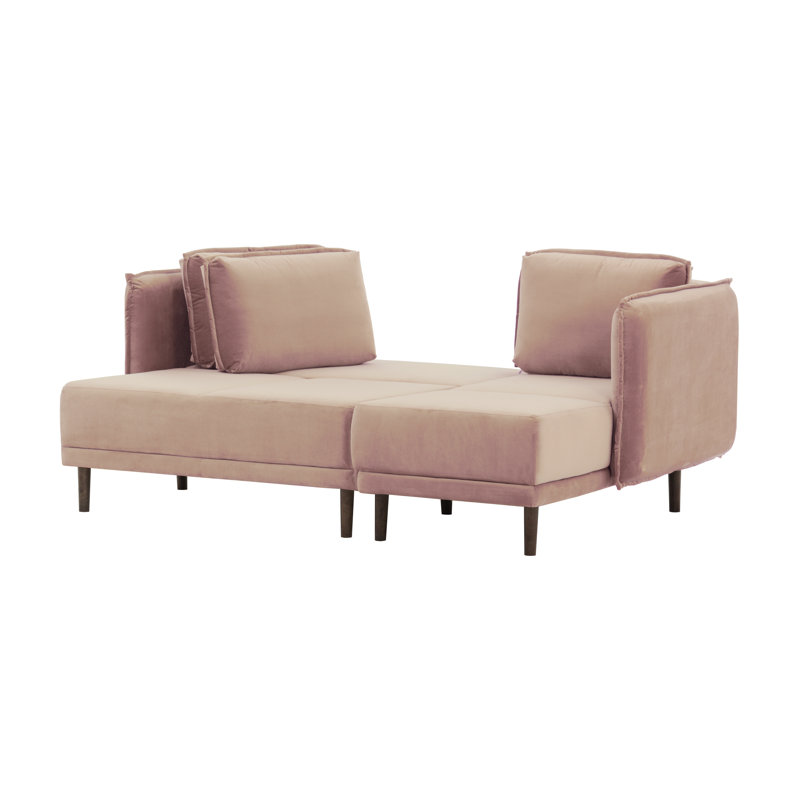 Hollenbeck 4 Seater Sofa Bed, Pink