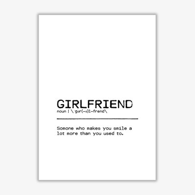 Girlfriend Smile - Print