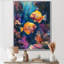 «Blue Orange Coral Marine Life I», impression d'art mural-1795541646-1700121873