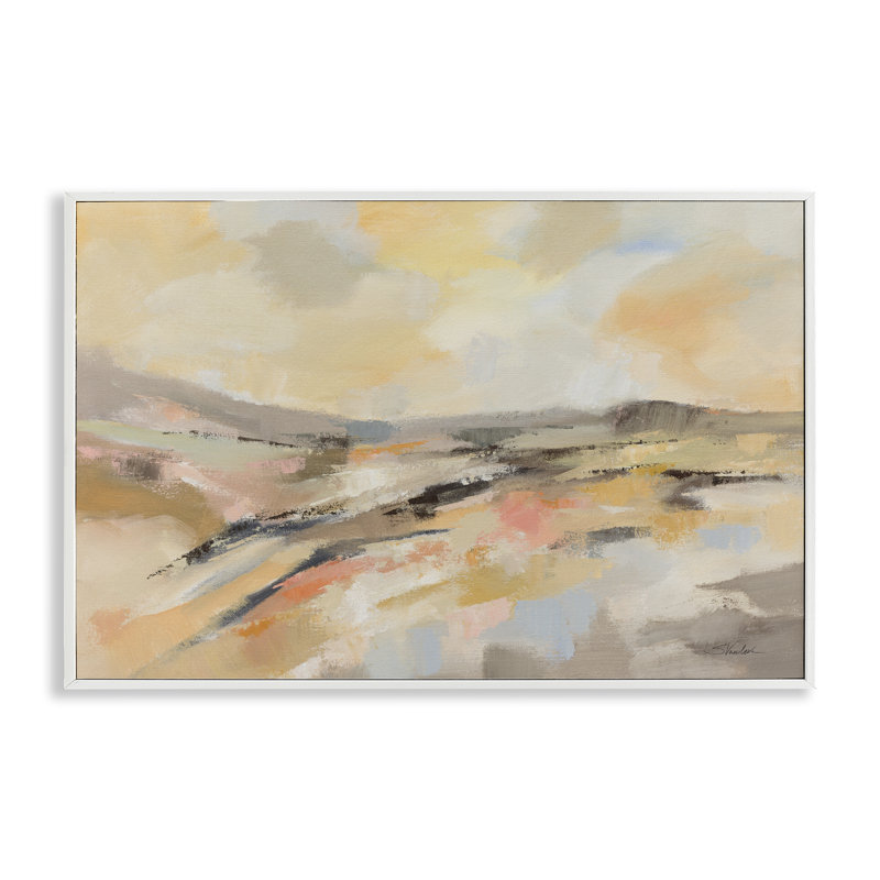 Sunlit Riverside Warm Tones, estampe numérique, design par Silvia Vassileva, H 20 po x l 30 po