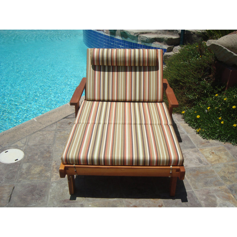 Thibeault Outdoor Wood Chaise Lounge, Super Deck
