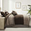 Édredon très grand 7 pièces, faux suède brun, coussins décoratifs assemblés, jupe de lit, suède de taille simple lavable à la machine, brun, édredon, taies décoratives,-137782918-139532378