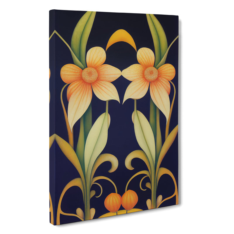 Majestic Flowers - Wrapped Canvas Print, 50cm H x 35cm W x 3cm D