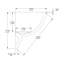 Moulure couronnée en polyuréthane blanc uni apprêté 5-11 / 16 po x 6-11 / 16 po x 78-3 / 4 po-132152392