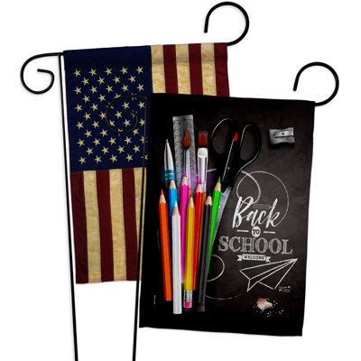 Double Sided 18.5'' H x 13'' W Polyester Graduation Garden Flag