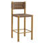 Ensemble de 2 tabourets de comptoir d'extérieur en rotin et aluminium Parkland-105239526-105239528