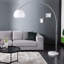 Ioanna Chrome Arched Floor Lamp