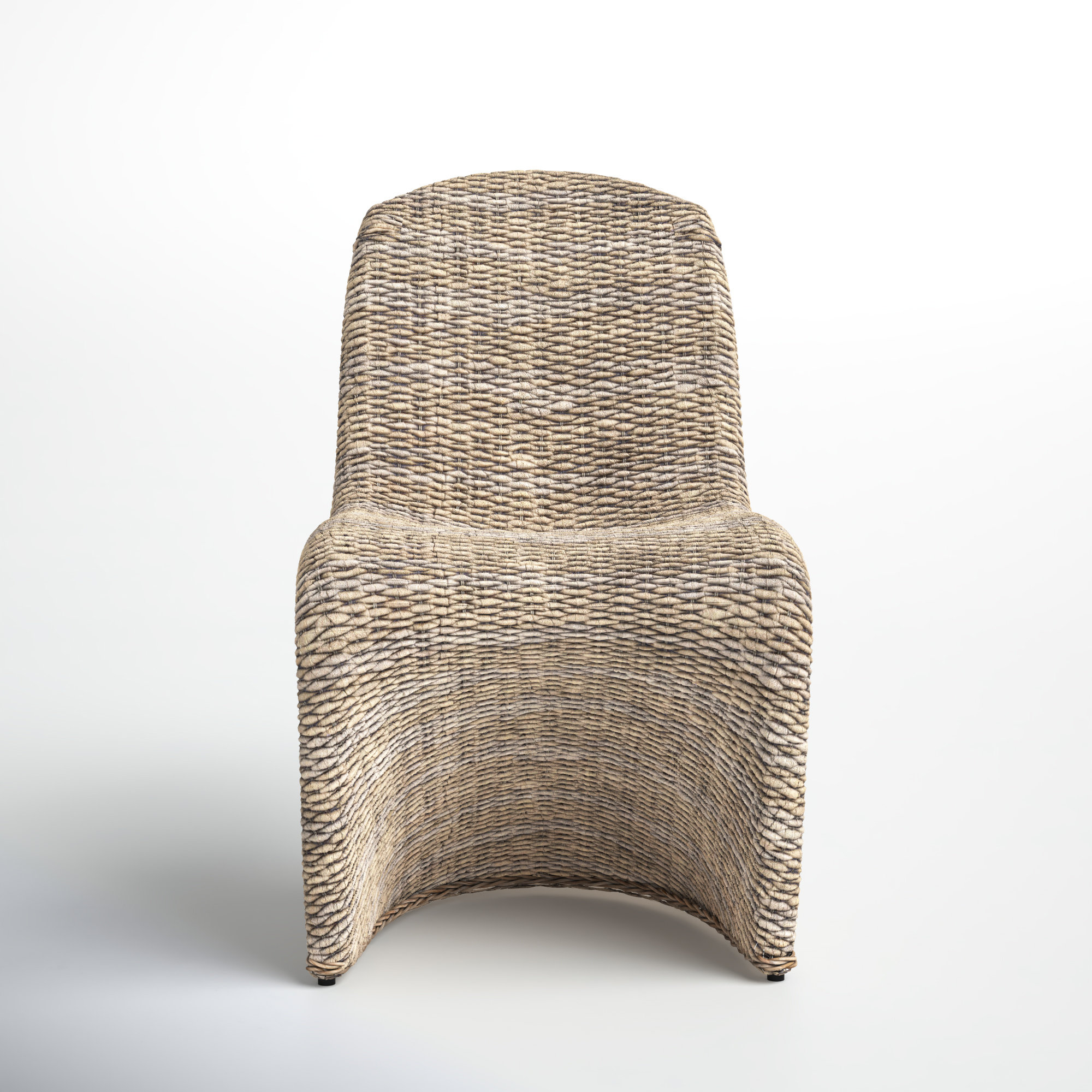 Joss & Main Daughtery Wicker Outdoor Dining Side Chair with Cushion ...
