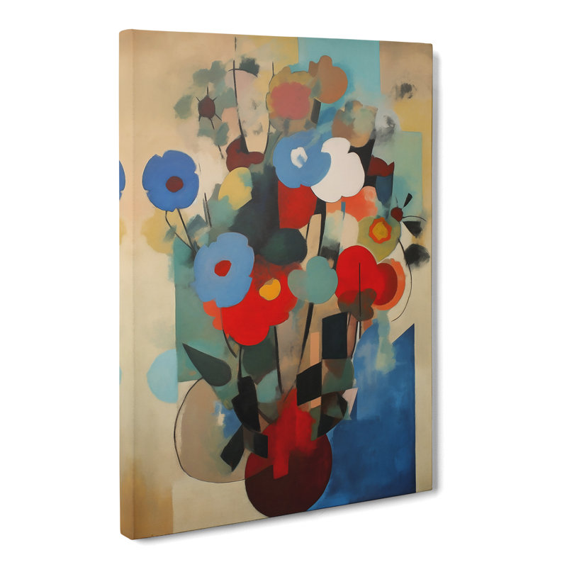Arthemus Flowers Bauhaus Vol.5 - Wrapped Canvas, 76cm H x 50cm W x 3cm D