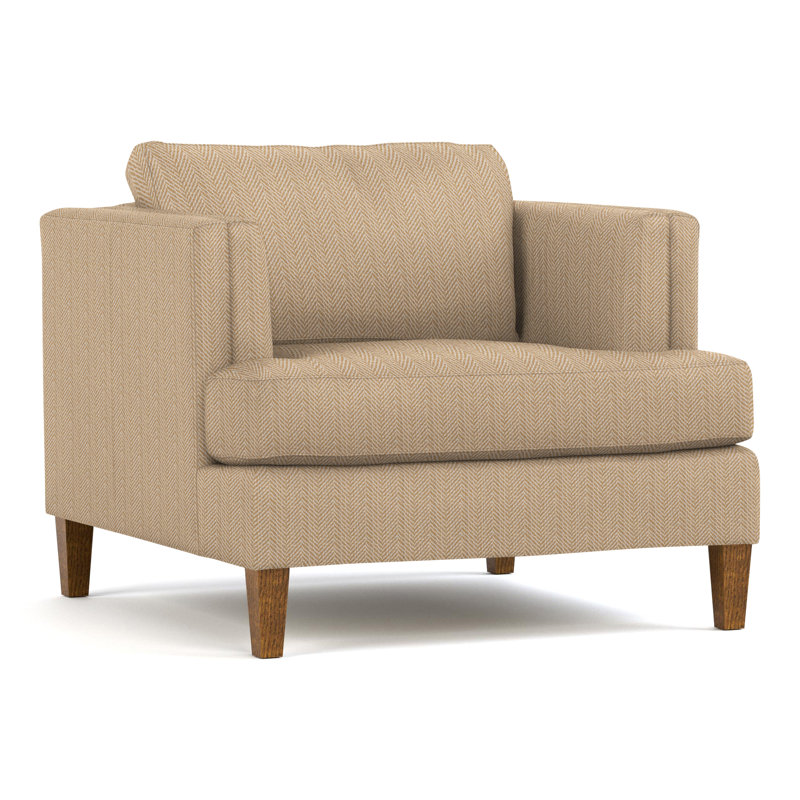 Fauteuil tuxedo avec accoudoirs Surrey Hills, Perigold ‑ avoine Posh