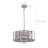 17" Chrome Crystal Pendant Chandelier