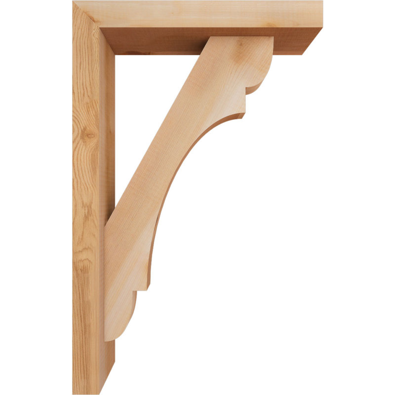 Support de bloc olympique avec entretoise décalée, 22 x 14, Cèdre rouge occidental de l 3 1/2 po (lisse)