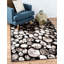 Tapis abstrait noir / brun / blanc Estes-1999213136