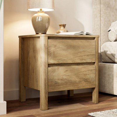 19.7"W 2-Drawer Nightstand