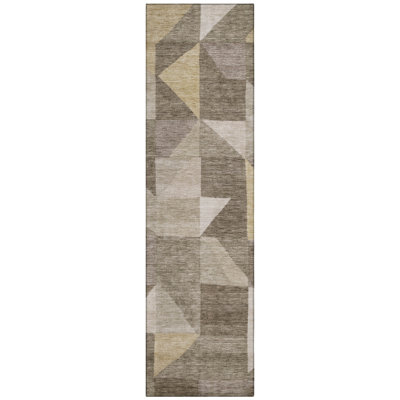 Machine Washable Indoor/Outdoor Jourdan ACN2373 Geometric Rug