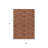 3' X 5' Orange Gold And Ivory Geometric Washable Indoor Outdoor Area Rug