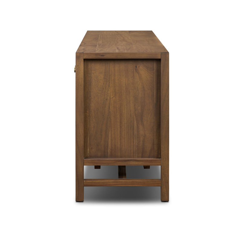 Sullivan Media Console-Saddle Tan, Brown