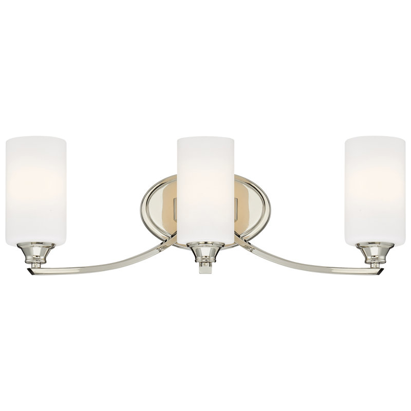 Latitude Run Edgebrooke Polished Nickel Vanity Light