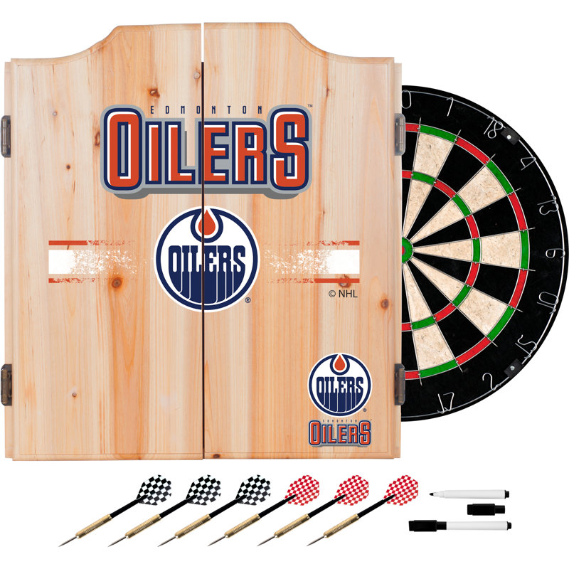 Ensemble de jeu de fléchettes NHL Logo, Edmonton Oilers