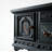 Retro Black Sideboard
