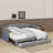 Twin XL Size Extendable Upholstered Daybed With Two Storage Drawers And LED Light,Twin XL To King Daybed-142036927