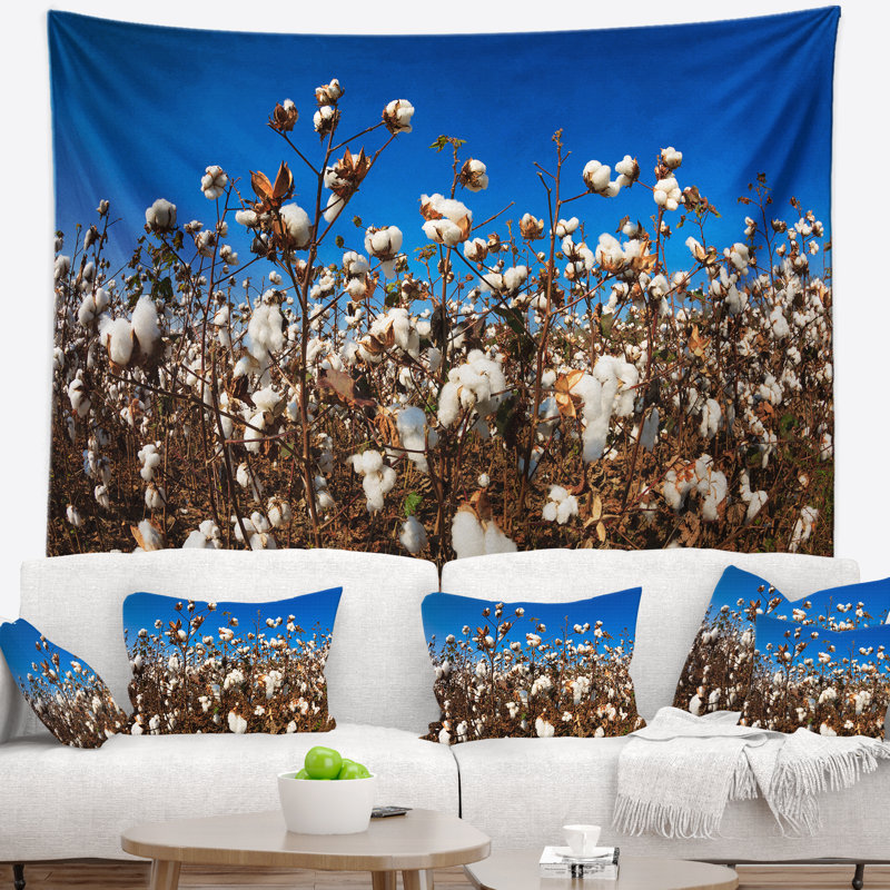 Tapisserie Blooming AlabamaField, H 32 po x l 39 po