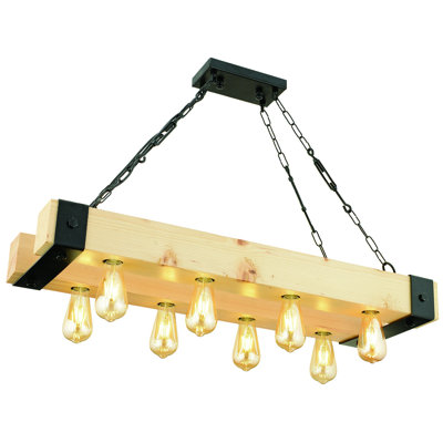 8 - Light Yellow/Black Kitchen Island Pendant