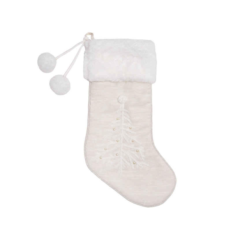 White Christmas Tree Stocking