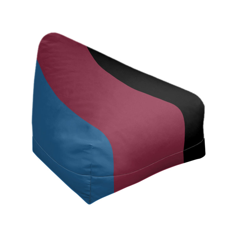 Sac de pois classique, H 30 po x l 27 po x P 27 po, Bleu / bourgogne / noir