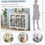 Armoire à chaussures moderne à 24 casiers avec base incurvée Design