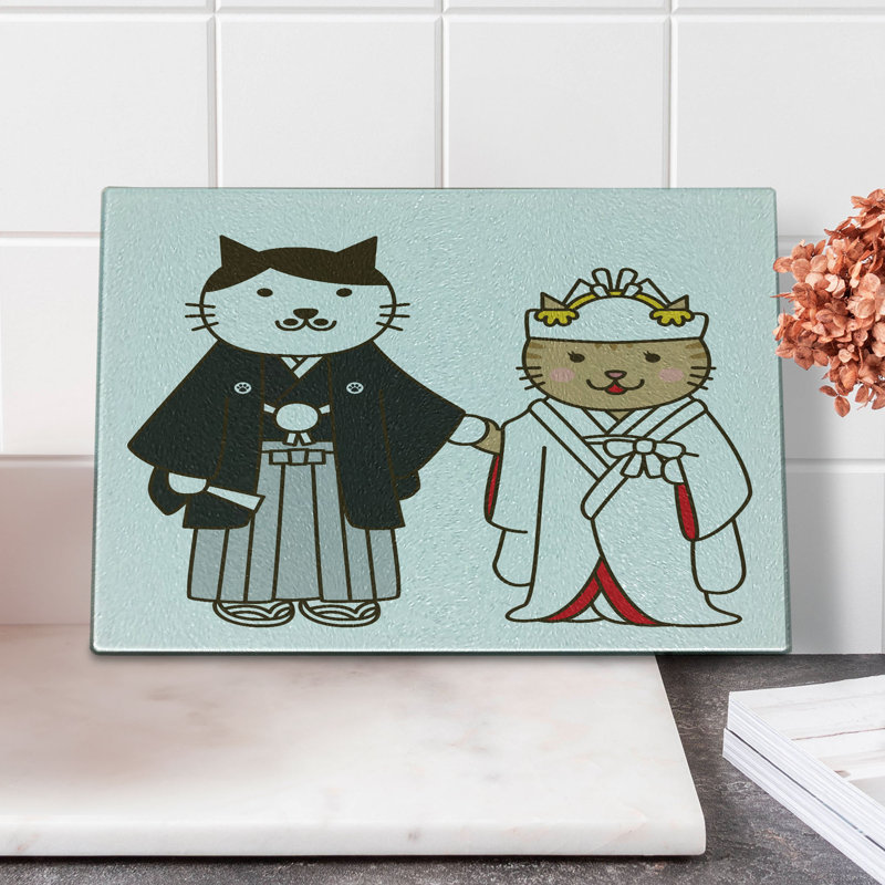 Planche à découper pour chat en verre East Urban Home