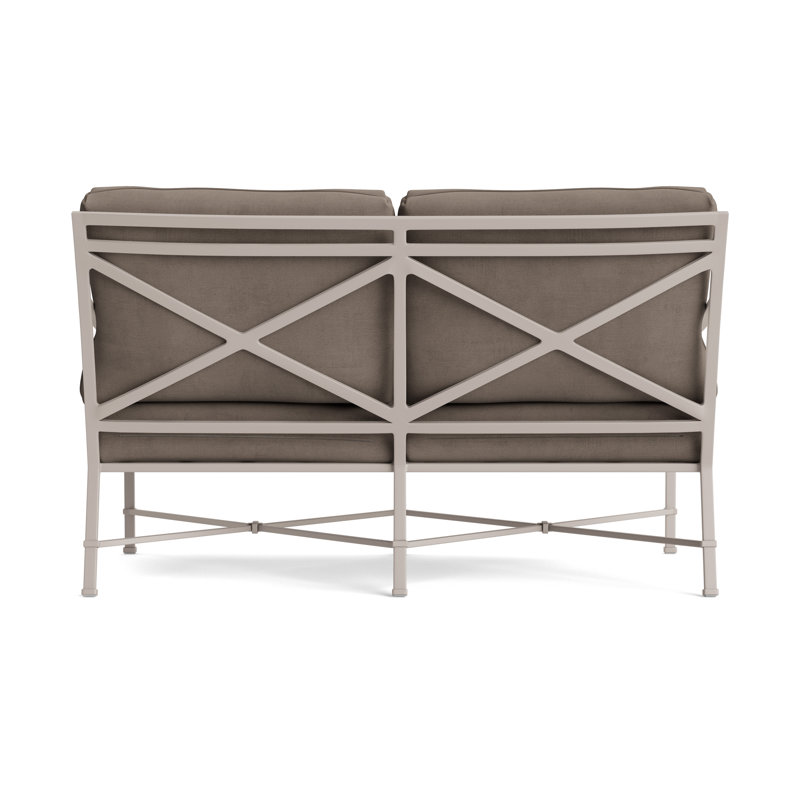 Venetian Outdoor 2 - Seat Loveseat, Dove, Fusion Neptune