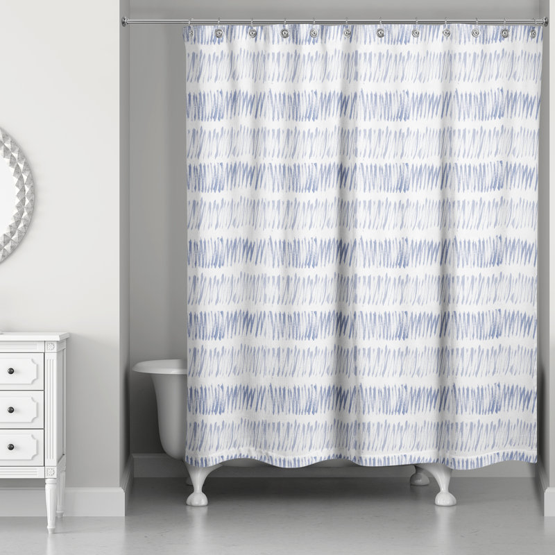 Rideau de douche Rishaank, Bleu