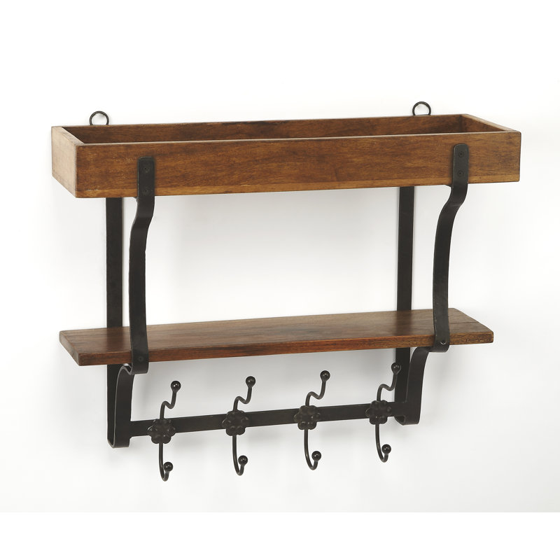 4 - Hook Wall Mounted Coat Rack
