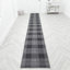 Runner cm Plaid Flatweave Area Rug