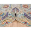 Tapis oriental en soie texturée noué à la main 9 pi 1 po x 12 pi 4 po 4D97F693215C44EEBD4C39F5584E6009
