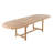 Extendable Teak Oval Solid Wood Dining Table