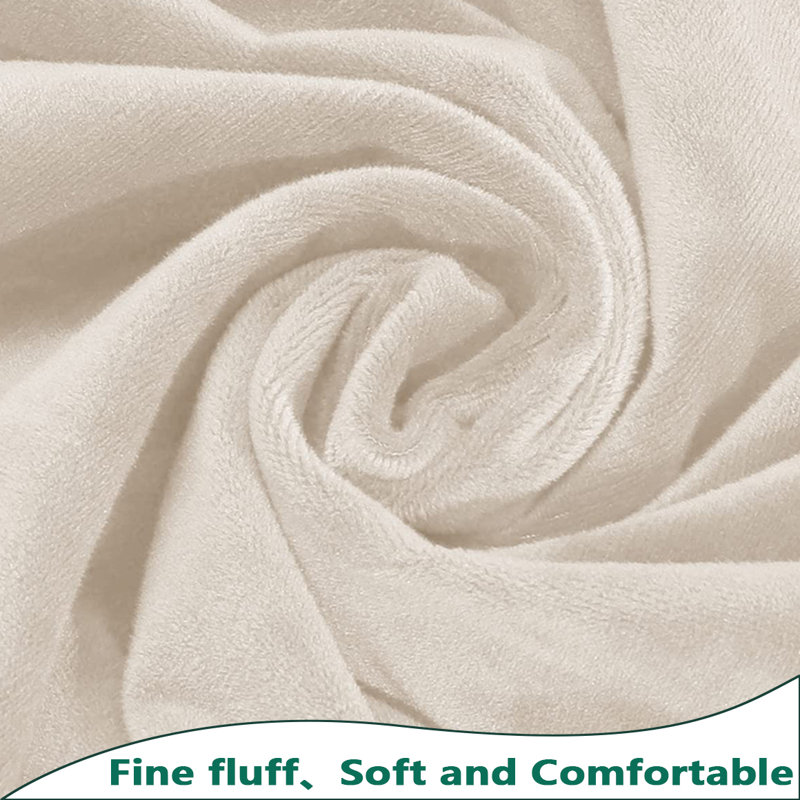 Housse pour canapé de coin Elastic, Beige, H 38 po x l 58 po x P 43 po
