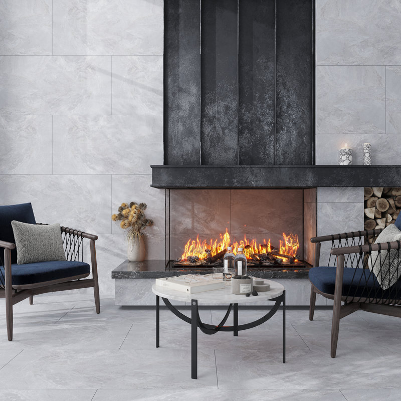 Splendor 23.7'' W x 47.25'' L Porcelain Singular Tile, Gray