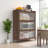 44'' Tall Metal 3 Flip Doors Cabinet,  With Ample Storage Space For Bedroom, Office, Living Room, Hallway, Entryway ( Walnut )-809586919