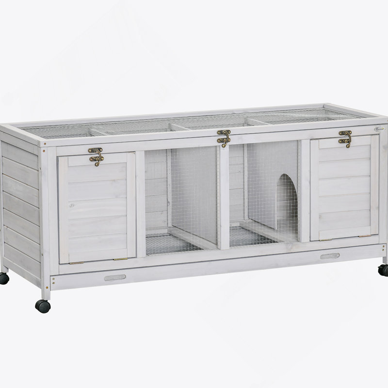 Cage à lapin polyvalente avec plusieurs caractéristiques pratiques pour les soins des animaux de compagnie