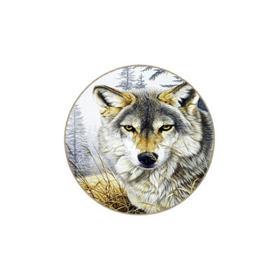 Machine Washable Animal Wolf Pattern Decorative Rug