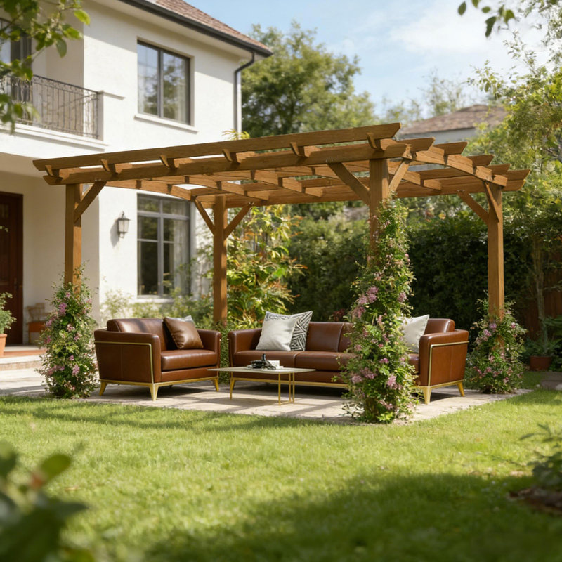 Pergola arquée, treillis de jardin pour l'extérieur
