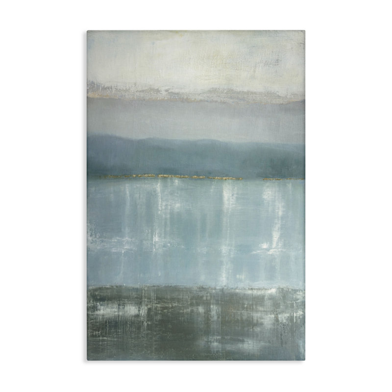 Toile de paysage Twilight Blues, design par Caroline Gold, H 24 po x l 16 po