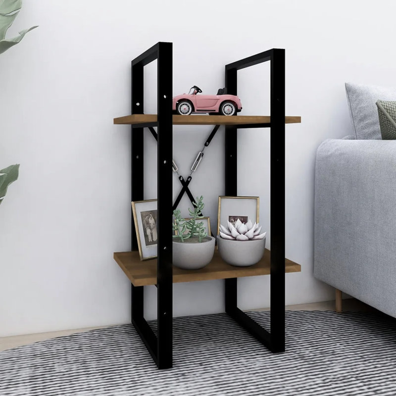 Keesler 70cm H Standard Bookcase, 70cm H x 40cm W x 30cm D, Oak