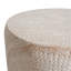 Outdoor/Indoor Lightweight Concrete Side Table,Travertine Finish