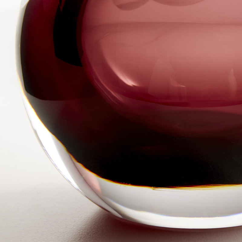 Rosalind Glass Table Vase, 4" H x 4.25" W x 4.25" D