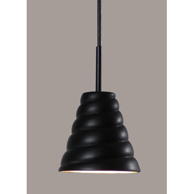 Shrout 1 - Light Black LED Single Pendant